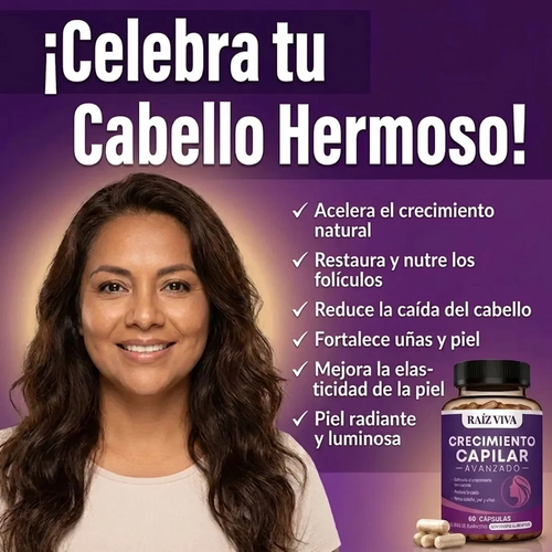 Raíz Viva | Suplemento de Crecimiento Capilar Avanzado